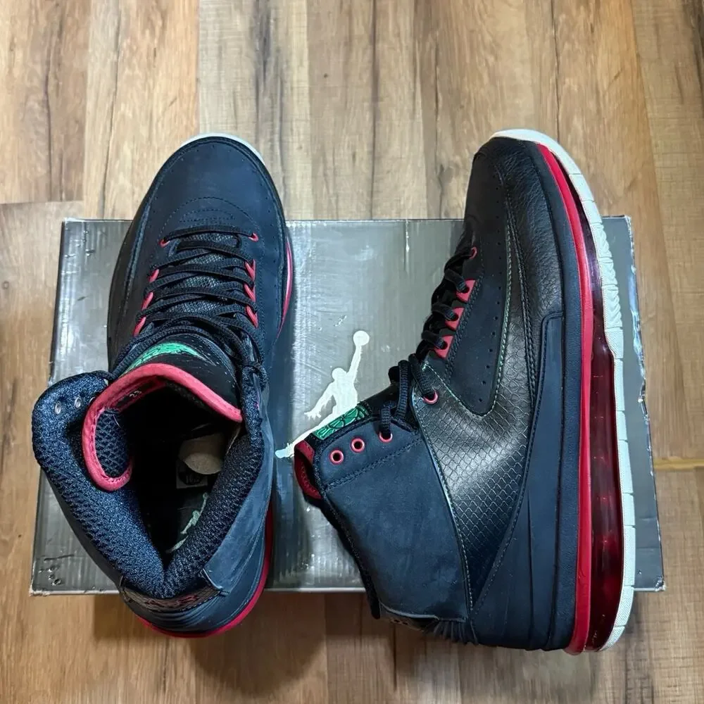 2011 Air Jordan 2.0 Black Classic Green Varsity Red Gucci